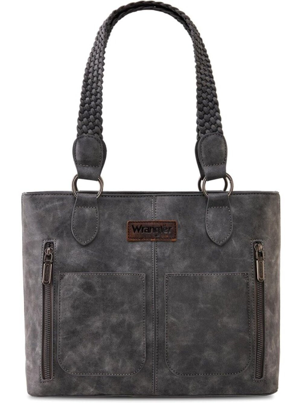 Distressed Western Tote Bag for Women | Multi-Pocket Handbag & Shoulder Bag